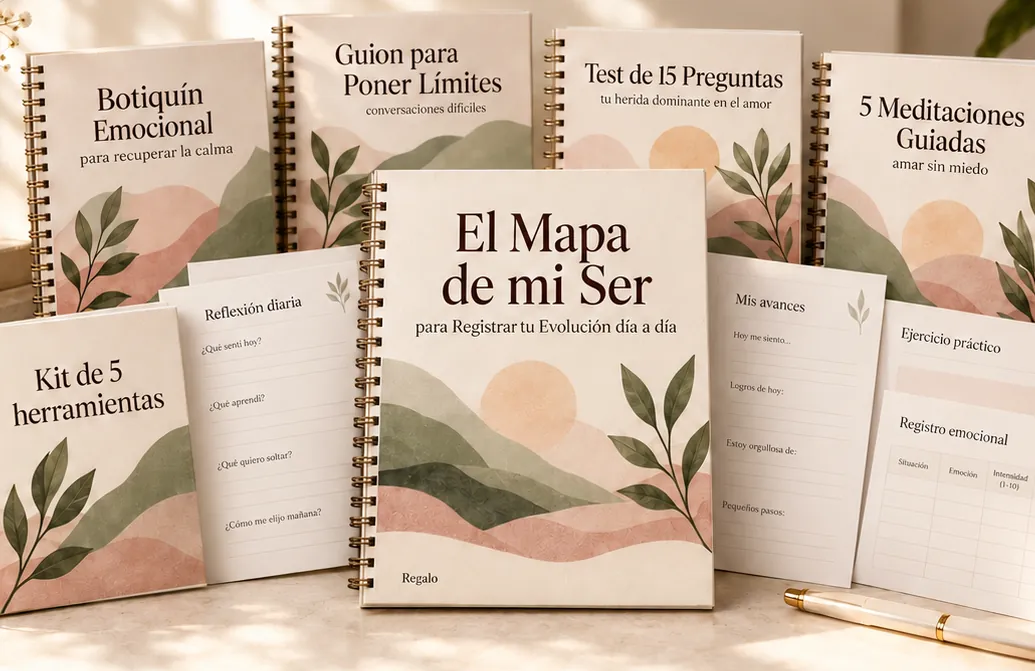 Kit digital descargable con guías, ejercicios y herramientas de autoexploración